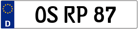 Truck License Plate